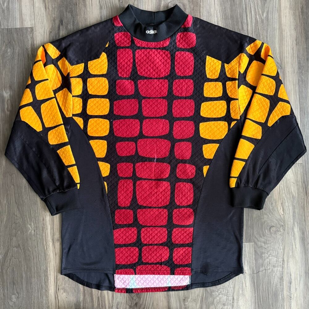 Vintage Adidas Goalkeeper Jersey Men's Size M Predator Goalie Made In USA WORN